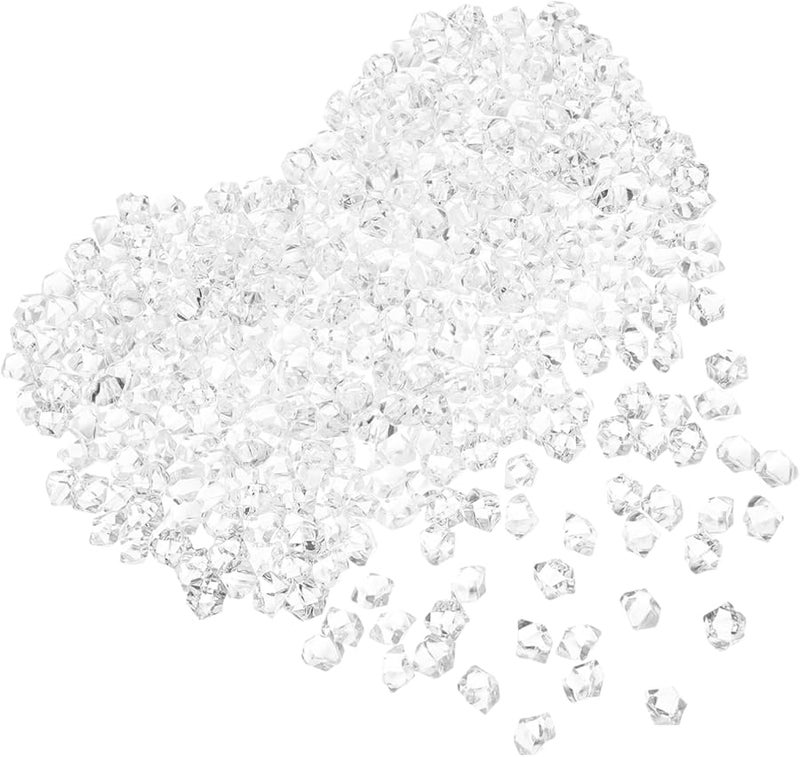 400 Pcs Realistic Fake Plastic Ice Cubes For Vase Fillers Wedding Home Decor Photography Props - Image 1